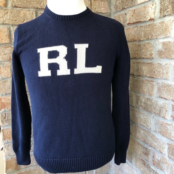 Ralph Lauren Navy Blue Sweater - Picture 4 of 13
